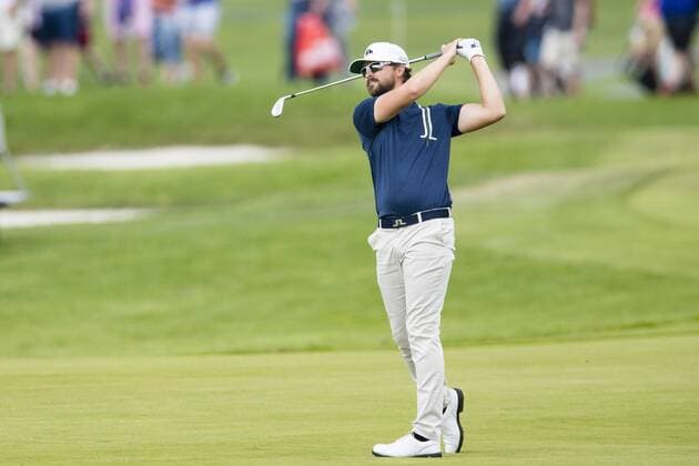 160603 Rikard Karlberg, Sverige under dag tva av golftävlingen Nordea Masters den 3 Juni 2016 i Stockholm.  Copyright: ANDREASxSANDSTRÖM BB160603BB369
