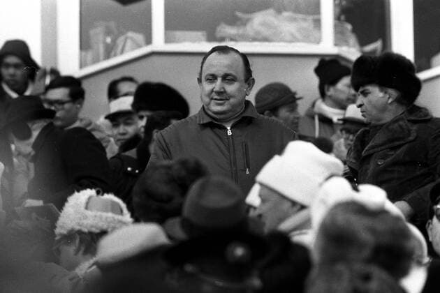 Eröffnungsfeier der Olympischen Winterspiele 1972 in Sapporo, Bundesminister des Innern Hans Dietrich Genscher (BR Deutschland FDP)