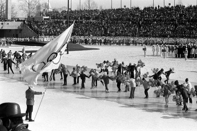 Eröffnungsfeier der Olympischen Winterspiele 1972 in Sapporo