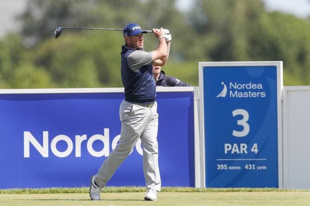 Golf, Nordea Masters, Tag 3 160604 Lee Westwood, England under dag tre av golftävlingen Nordea Masters den 4 Juni 2016 i Stockholm.  Copyright: ANDREASxSANDSTRÖM BB160604BB004