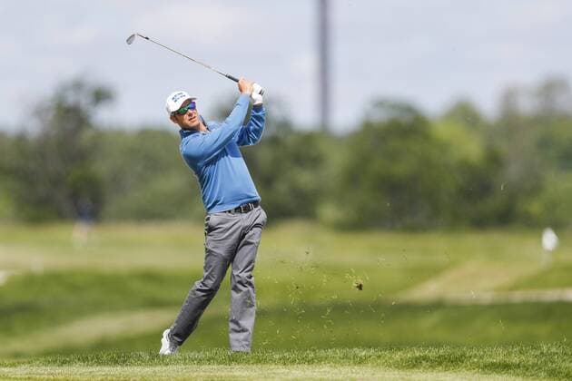 160604 Mikko Ilonen, Finland pa fjärde halet under dag tre av golftävlingen Nordea Masters den 4 Juni 2016 i Stockholm.  Copyright: ANDREASxSANDSTRÖM BB160604BB008