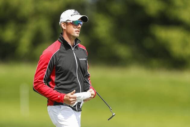 Golf, Nordea Masters, Tag 3 160604 Alexander Björk, Sverige pa fjärde halet under dag tre av golftävlingen Nordea Masters den 4 Juni 2016 i Stockholm.  Copyright: ANDREASxSANDSTRÖM BB160604BB012