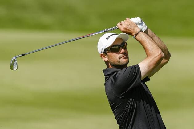 Golf, Nordea Masters, Tag 3 160604 Florian Fritsch, Tyskland pa attonde halet under dag tre av golftävlingen Nordea Masters den 4 Juni 2016 i Stockholm.  Copyright: ANDREASxSANDSTRÖM BB160604BB023