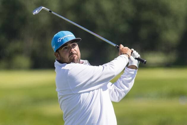 160604 Joel Sjöholm, Sverige under dag tre av golftävlingen Nordea Masters den 4 Juni 2016 i Stockholm.  Copyright: ANDREASxSANDSTRÖM BB160604BB585