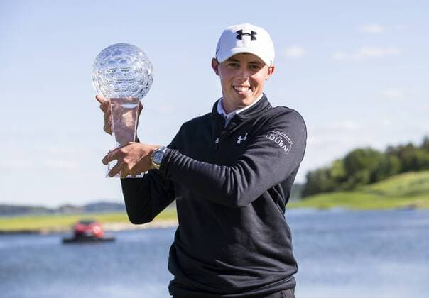Bilder des Tages SPORT 160605 Matthew Fritzpatrick, England Sieger Nordea Masters 2016 Siegerehrung Pokal - Nordea Masters den 5 Juni 2016 in Stockholm.  Copyright: ANDREASxSANDSTRÖM BB160605BB108