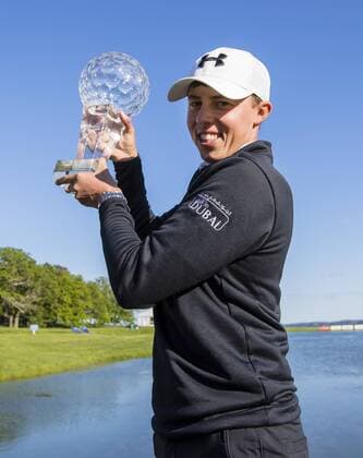 160605 Matthew Fritzpatrick, England Sieger Nordea Masters 2016 Siegerehrung Pokal - Nordea Masters den 5 Juni 2016 in Stockholm.  Copyright: ANDREASxSANDSTRÖM BB160605BB159