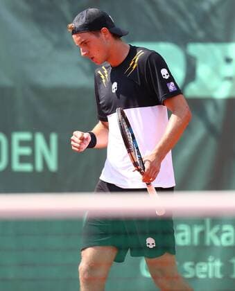 Tennis, Franken Challenge in Fürth 05.06.2016 - Tennis - ATP Tennis Herren Challenger Tour - Franken Challenge - Tournament Turnier - Männer Herren Finale - JüRa - Jan-Lennard Struff (Deutschland) ballt Faust Fäuste