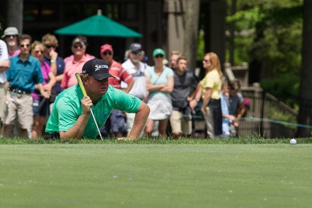 June 05, 2016: William McGirt reads his putt during the Final Round of the Memorial Tournament presented by Nationwide at Muirfield Village Golf Club in Dublin, OH. (Photo by Michael Griggs Icon Sportswire) GOLF: JUN 05 PGA Golf Herren - the Memorial Tournament presented by Nationwide - Final Round Icon160605021 EDITORIAL USE ONLY
