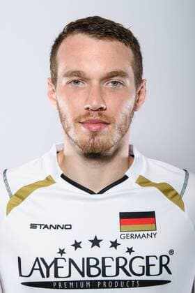 03.06.2015, Sportcentrum Papendal, Papendal Volleyball, Fotoshooting Nationalmannschaft Männer Maenner Denys Kaliberda ( 6 GER)
