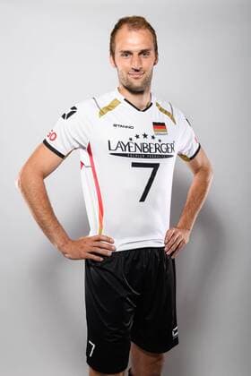 03.06.2015, Sportcentrum Papendal, Papendal Volleyball, Fotoshooting Nationalmannschaft Männer Maenner Dirk Westphal ( 7 GER)