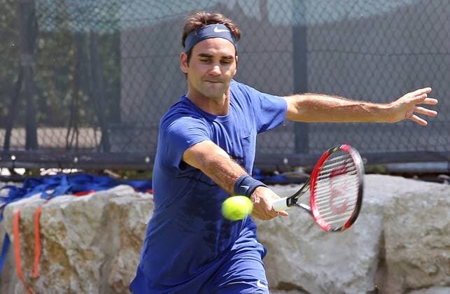 Stuttgart Tennis MercedesCup 2016: Training Roger Federer (CH) trainiert