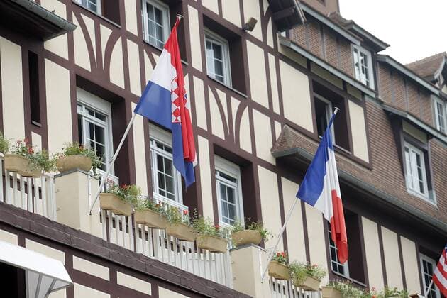EURO 2016, Kroatiens Mannschaftsquartier Hotel du Golf Barriere EURO 2016 - Croatian national football team camp 06.06.2016., Deauville, France - Hotel du Golf Barriere which will be reserved for Croatian national football team during their stay at EURO 2016.  GoranxStanzl PIXSELL