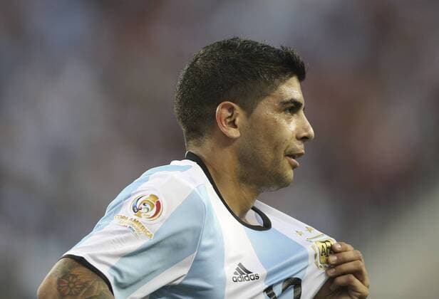 Argentinian player Ever Banega celebrates after scoring a goal during a game for the Copa America Centenario between Argentina and Chile at the Levi s Stadium, in Santa Clara, California, EEUU, 06 June 2016. Argentina vs Chile !ACHTUNG: NUR REDAKTIONELLE NUTZUNG!  MMD05 20160607-636008750957443903