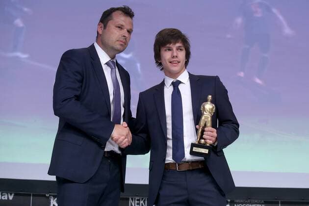 Award Soccer Oscar 06.06.2016., Zagreb, Croatia - The Westin Hotel was held awards ceremony Soccer Oscar organized by the Football union and Croatian newspapers Sportske novosti News). Best young player, Ante Coric.  IgorxKralj PIXSELL