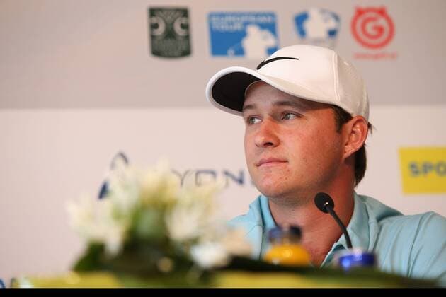GOLF - PGA Golf Herren Lyoness Open, preview ATZENBRUGG,AUSTRIA,07.JUN.16 - GOLF - PGA European Tour, Lyoness Open, Diamond Country Club, preview, press conference PK Pressekonferenz Image shows Sepp Straka (AUT). GEPAxpictures xDanielxGoetzhaber