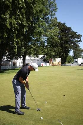 GOLF - PGA Golf Herren Lyoness Open, preview ATZENBRUGG,AUSTRIA,07.JUN.16 - GOLF - PGA European Tour, Lyoness Open, Diamond Country Club, preview, training. Image shows Lukas Nemecz (AUT). GEPAxpictures xDanielxGoetzhaber