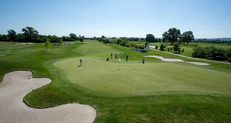 GOLF - Lyoness Open 2016 ATZENBRUGG,AUSTRIA,07.JUN.16 - GOLF - Lyoness Open, preview, training. Image shows an overview of the golf course. GEPAxpictures xMaticxKlansek