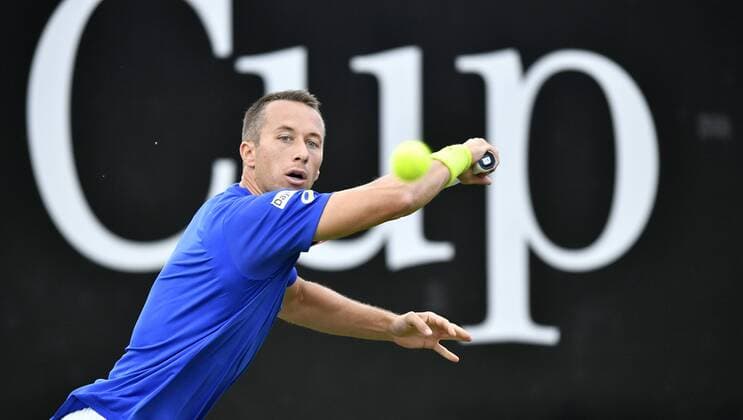 Philipp Kohlschreiber (GER) Aktion 07.06.2016 Tennis Mercedes-Cup Stuttgart Weißenhof 04.06..-12.06.2016 MercedesCup Stuttgart Weißenhof 2016