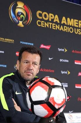 Copa America, PK Nationalteam Brasilien Brazil national soccer team coach Carlos Dunga speaks during a press conference PK Pressekonferenz in Orlando, Florida, US, 07 June 2016. Brazil will face Haiti in the Copa America 2016 on next 08 June. Press conference of Brazil !ACHTUNG: NUR REDAKTIONELLE NUTZUNG!  BIL01 20160607-636009291151556285