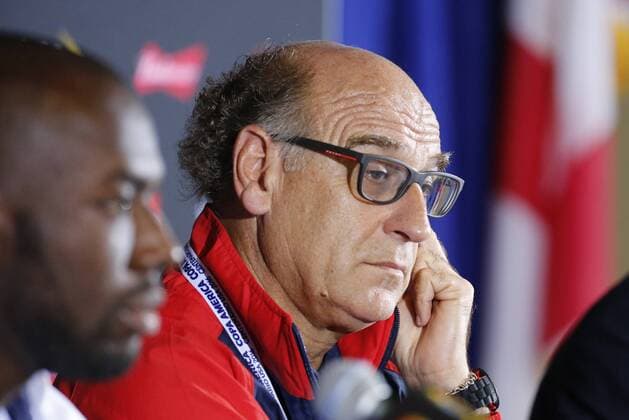 Copa America, PK Nationalteam Haiti Haitian national soccer team coach Patricie Neveu speaks during a press conference PK Pressekonferenz in Orlando, Florida, US, 07 June 2016. Haiti will face Brazil in the Copa America 2016 on next 08 June. Press conference of Haiti !ACHTUNG: NUR REDAKTIONELLE NUTZUNG!  BIL01 20160607-636009301336392682
