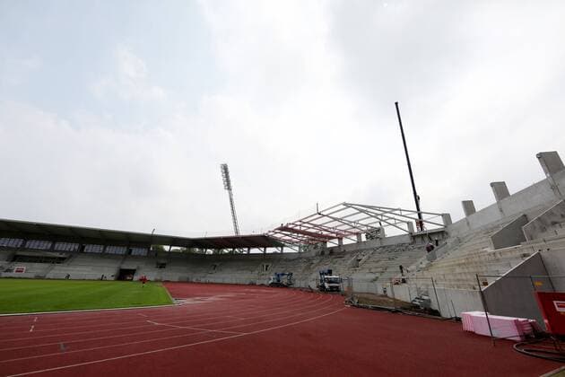 Baufortschritt Steigerwaldstadion Erfurt 03.06.16, Erfurt, Steigerwaldstadion, GER, 3.Liga, FC Rot Weiss Erfurt, Umbau des Steigerwaldstadions Baufortschritt