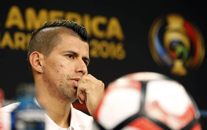 Bolivia player Juan Carlos Arce delivers a presser at Gillete stadium in Foxborough, Massachusetts, United States, 9 June 2016. Bolivia will face Chile Nationalteam tomorrow during their Copa America Centenario Group D match. EFE Mauricio Duenas Castaneda BOLIVIA S PRESSER !ACHTUNG: NUR REDAKTIONELLE NUTZUNG!  FOX019 20160610-636011242130474743