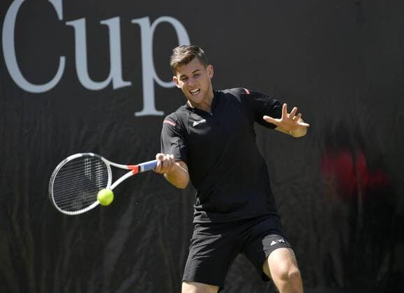Dominic Thiem (AUT) Aktion 10.06.2016 Tennis Mercedes-Cup Stuttgart Weißenhof 04.06..-12.06.2016 MercedesCup Stuttgart Weißenhof 2016