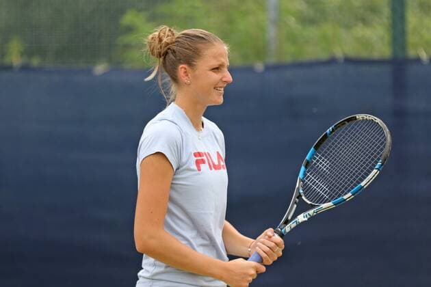 10.06.2016. Nottingham Tennis Centre, Nottingham, England. Aegon WTA Tennis Damen Nottingham Open Day 7. Kristyna Pliskova of Czech Republic practising xDavidxKissmanx  ActionPlus11746932