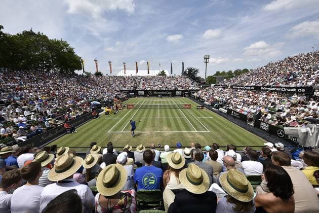 Übersicht Center Centre Court während Roger Federer (SUI) vs Florian Mayer (GER) 10.06.2016 Tennis Mercedes-Cup Stuttgart Weißenhof 04.06..-12.06.2016 MercedesCup Stuttgart Weißenhof 2016