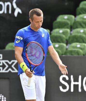 Philipp Kohlschreiber (GER) Aktion enttäuscht 10.06.2016 Tennis Mercedes-Cup Stuttgart Weißenhof 04.06..-12.06.2016 MercedesCup Stuttgart Weißenhof 2016