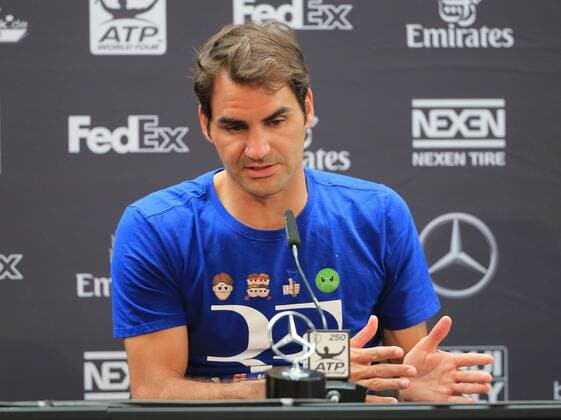 10.06.2016, Mercedes Cup Stuttgart, ATP Tennis Herren Tour, Tennis im Bild: Roger Federer (SUI) Sieger bei der PK
