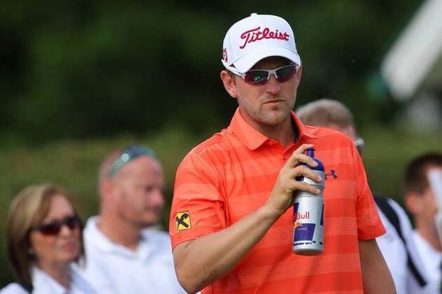 GOLF - Lyoness Open 2016 ATZENBRUGG,AUSTRIA,11.JUN.16 - GOLF - PGA Golf Herren European Tour - Lyoness Open. Image shows Bernd Wiesberger (AUT). Keywords: bottle. GEPAxpictures xMaticxKlansek