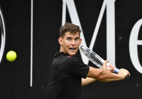 Dominic Thiem (AUT) Aktion 11.06.2016 Halbfinale Tennis Mercedes-Cup Stuttgart Weißenhof 04.06..-12.06.2016 MercedesCup Stuttgart Weißenhof 2016
