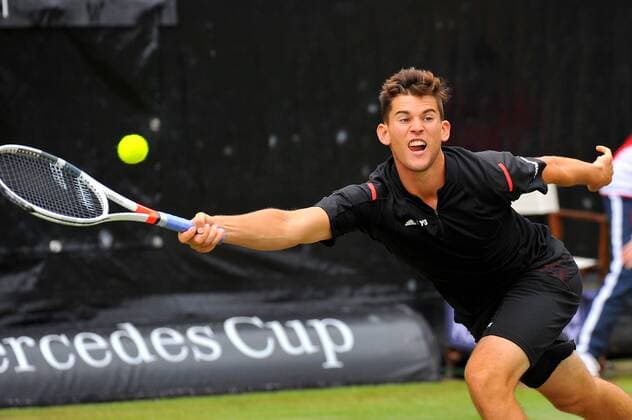 Dominic THIEM (AUT). Deutschland, Stuttgart: Tennis, MercedesCup 2016: Halbfinale am 11.06.2016, TC Weissenhof.