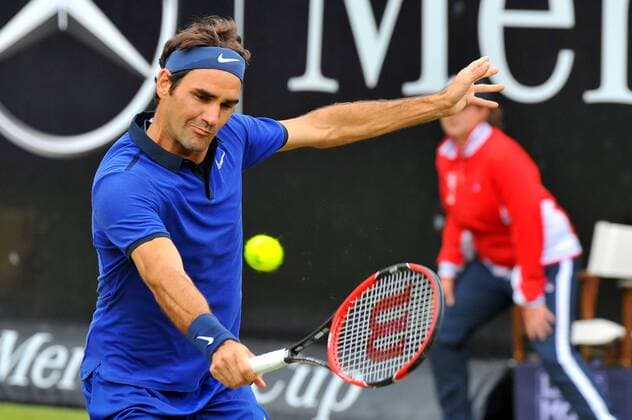Roger FEDERER (SUI). Deutschland, Stuttgart: Tennis, MercedesCup 2016: Halbfinale am 11.06.2016, TC Weissenhof.