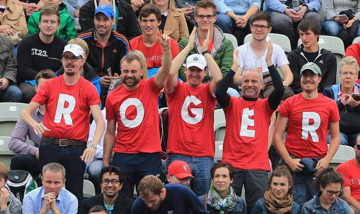 11.06.2016, Mercedes Cup Stuttgart, ATP Tennis Herren Tour, Tennis im Bild: Roger Federer«s Fans