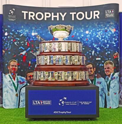 11.06.2016. Nottingham Tennis Centre, Nottingham, England. Aegon WTA Tennis Damen Nottingham Open Day 8. The Davis Cup Trophy on show at the Aegon Open in Nottingham xDavidxKissmanx  ActionPlus11747355