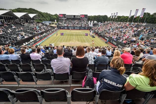 Illustration picture taken during a tennis game between American Madison Brengle and American Coco Vandeweghe in the semi finals of the women s singles at the Ricoh Open WTA Tennis Damen tennis tournament in Rosmalen, the Netherlands, Saturday 11 June 2016. LUCxCLAESSEN  x04869445x