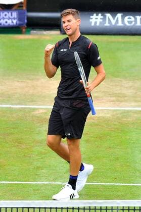 Jubel bei Dominic THIEM (AUT). Deutschland, Stuttgart: Tennis, MercedesCup 2016: Halbfinale am 11.06.2016, TC Weissenhof.