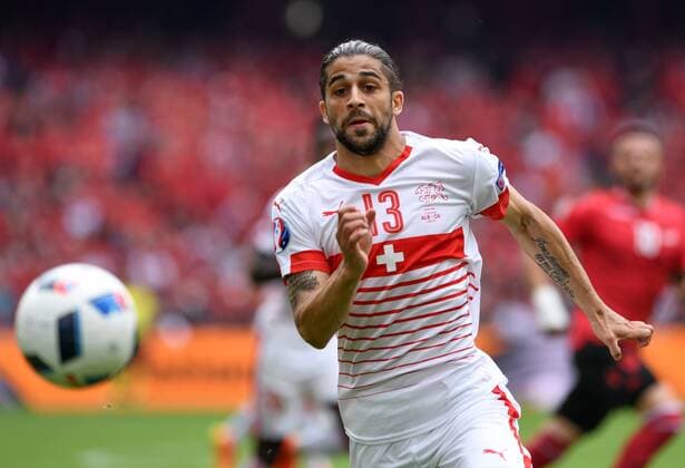 FUSSBALL EURO 2016 GRUPPE A IN LENS Albanien - Schweiz 11.06.2016 Ricardo Rodriguez (Schweiz)