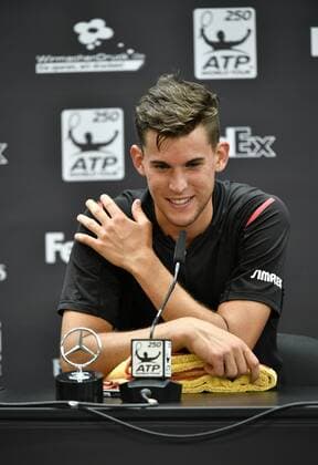 Pressekonferenz PK mit Dominic Thiem (AUT) 11.06.2016 Halbfinale Tennis Mercedes-Cup Stuttgart Weißenhof 04.06..-12.06.2016 MercedesCup Stuttgart Weißenhof 2016