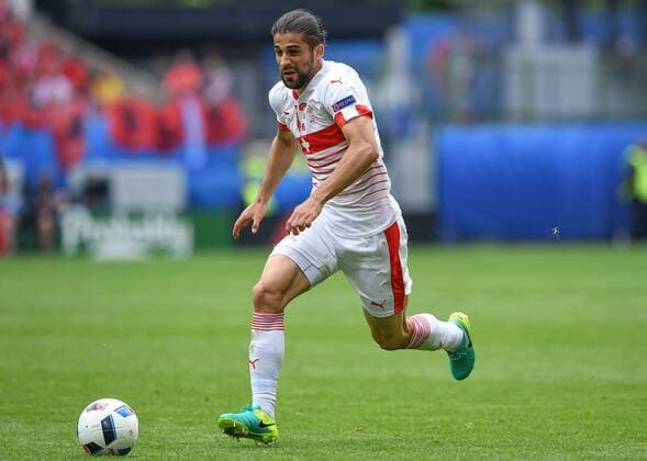 FUSSBALL EURO 2016 GRUPPE A IN LENS Albanien - Schweiz 11.06.2016 Ricardo Rodriguez (Schweiz)