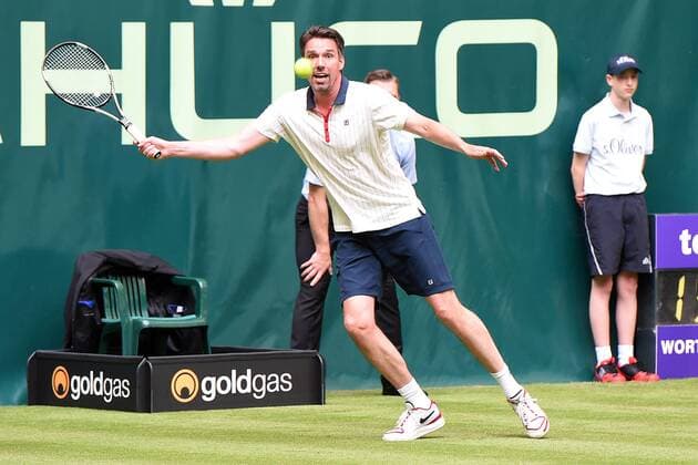Tennis Gerry Weber Open 2016 am 11.06.2016 im Gerry-Weber-Stadion in Halle ( Westf. ) Champions Trophy Michael Stich ( Deutschland ) xRx