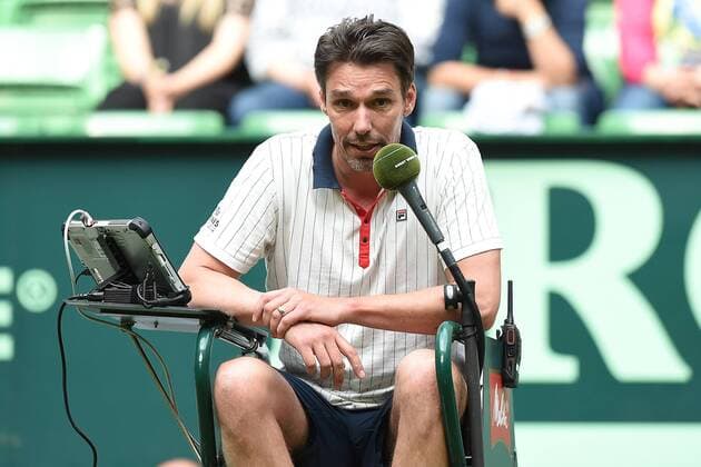Tennis Gerry Weber Open 2016 am 11.06.2016 im Gerry-Weber-Stadion in Halle ( Westf. ) Champions Trophy Michael Stich ( Deutschland ) xRx