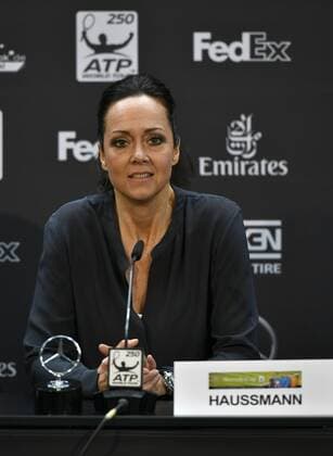 Abschlusspressekonferenz Pressekonferenz PK Bettina HAUSSMANN, Head of Branded Entertainment, Mercedes-Benz Cars (Hauptsponsor) 12.06.2016 Tennis Mercedes-Cup Stuttgart Weißenhof 04.06..-12.06.2016 MercedesCup Stuttgart Weißenhof 2016