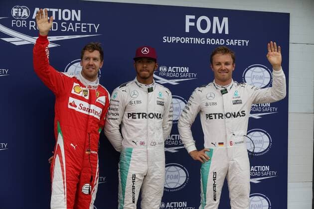 Sebastian Vettel, Scuderia Ferrari, Lewis Hamilton; Nico Rosberg; Mercedes Grand Prix, formula 1 GP, Kanada in Montreal, 11.06.2016 Photo:mspb Jerry Andre Sebastian Vettel, Lewis Hamilton; Nico Rosberg; formula 1 GP, Kanada