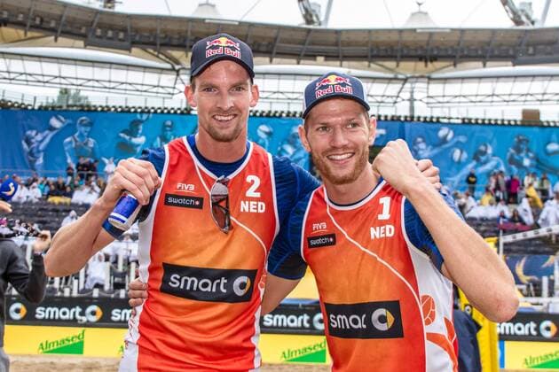 Bilder des Tages - Sport 1 Alexander Brouwer 2 Robert Meeuwsen (NED) FiVB Worldtour Major Hamburg