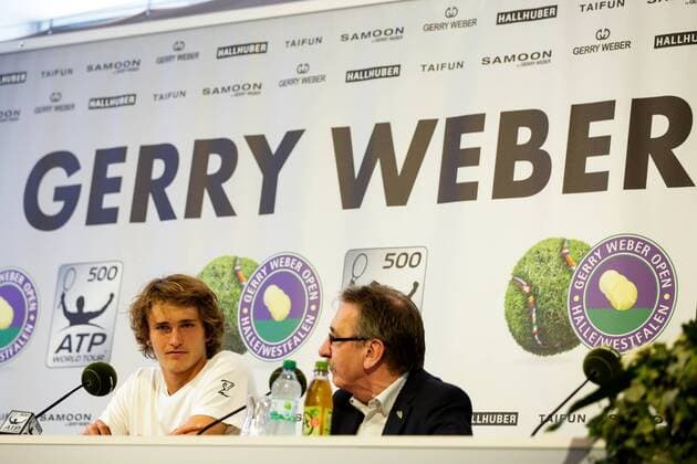 GER, ATP Tennis Herren Gerry Weber Open, Pressekonferenz Alexander Zverev 12.06.2016, ATP, Gerry Weber Stadion, Halle in Westfalen, GER, Gerry Weber Open, Turniertag 2, PK im Bild Alexander Zverev während der Pressekonferenz Foto @ nordphoto Rauch Local Caption nordphotox xRauch