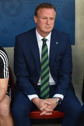 Michael ONEILL, O NEILL,Trainer (NIR) ,Einzelbild,angeschnittenes Einzelmotiv,Halbfigur,halbe Figur. Vorrunde Gruppe C, Spiel M06,Polen (POL)-Nordirland (NIR) 1-0. am 12.06.2016 in Nizza,Stade Allianz Riviera. Fussball EM 2016 in Frankreich vom 10.06. - 10.07.2016.