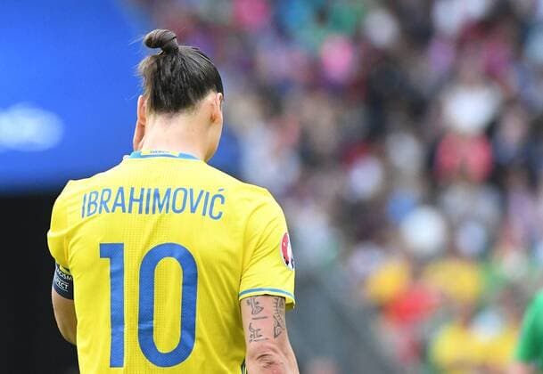 13.06.2016, xpsx, Fussball EM 2016, Irland . Schweden, emspor, v.l. Zlatan Ibrahimovic (Schweden) Paris